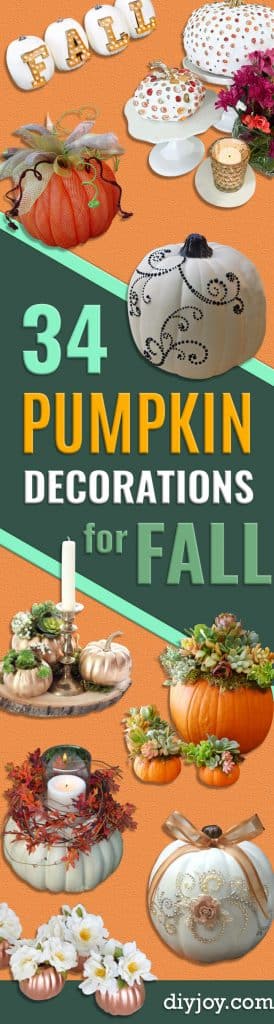 34 Pumpkin Decorations To Make For Fall