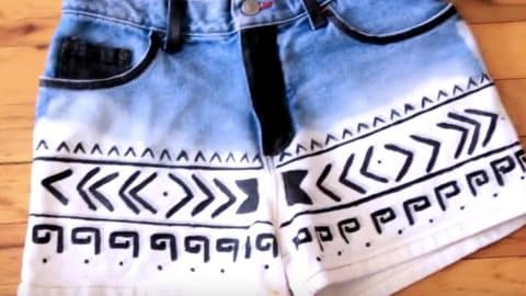 I’m Stunned At The Amazing Thing She Uses To Design These Shorts! | DIY Joy Projects and Crafts Ideas