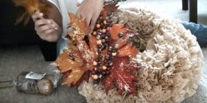 Watch The Clever Things She Makes This Captivating Fall Wreath Out Of! (CHEAP!)