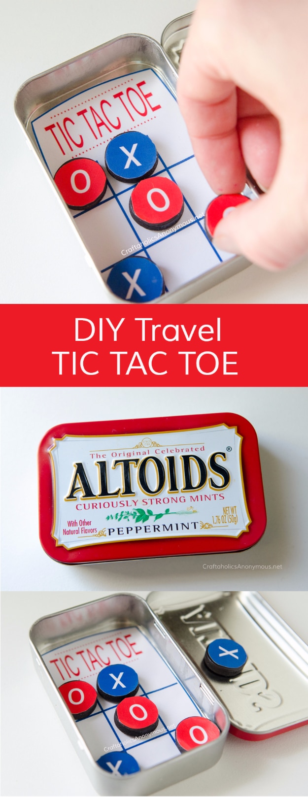  Easy DIY Projects - DIY Pocket Tic Tac Toe Game - Easy DIY Crafts and Projects - Simple Craft Ideas for Beginners, Cool Crafts To Make and Sell, Simple Home Decor, Fast DIY Gifts, Cheap and Quick Project Tutorials #diy #crafts #easycrafts