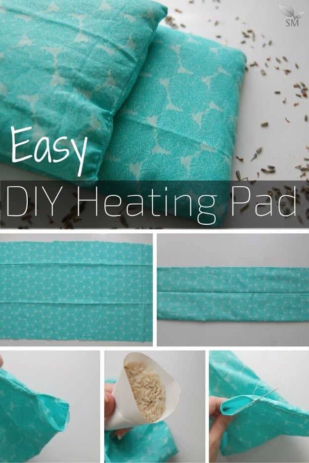  Easy DIY Projects - Easy DIY Heating Pad - Easy DIY Crafts and Projects - Simple Craft Ideas for Beginners, Cool Crafts To Make and Sell, Simple Home Decor, Fast DIY Gifts, Cheap and Quick Project Tutorials #diy #crafts #easycrafts