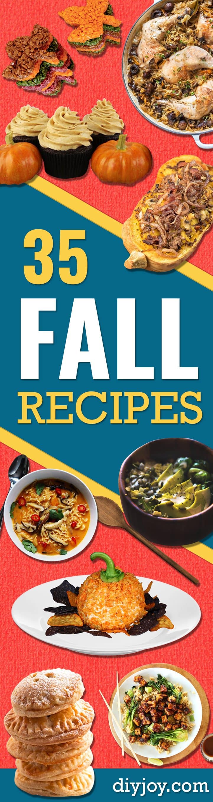 35 Fall Recipes - Best Quick And Easy Fall Recipe Ideas and Healthy Dishes You Can Make For Dinner, Soup, Appetizers, Crockpot and Slow Cooker Snacks and Drinks, Even Dessert