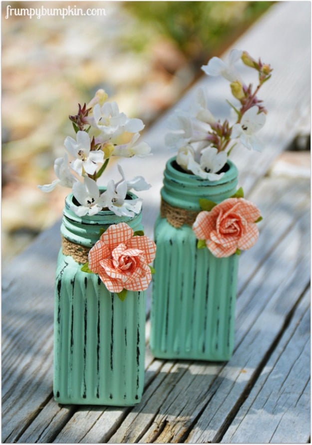 Dollar Store Crafts - Flower Vases From Salt And Pepper Shakers - Best Cheap DIY Dollar Store Craft Ideas for Kids, Teen, Adults, Gifts and For Home #dollarstore #crafts #cheapcrafts #diy