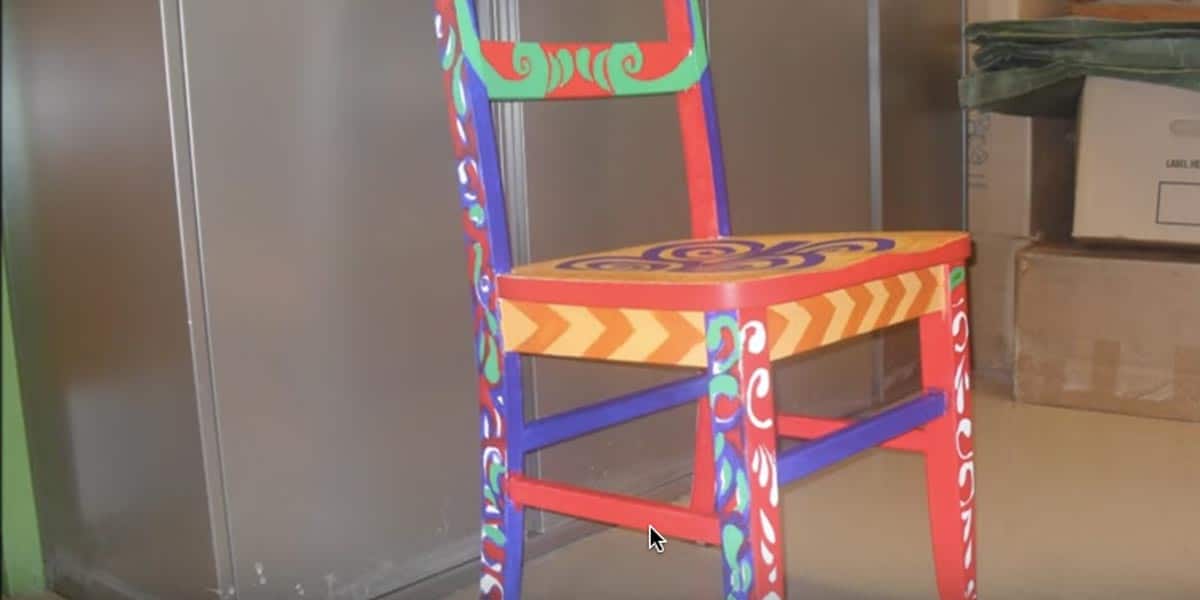 Pick Up A Thrift Store Chair And Paint This Fabulous Art Deco Gem! (Watch!) | DIY Joy Projects and Crafts Ideas