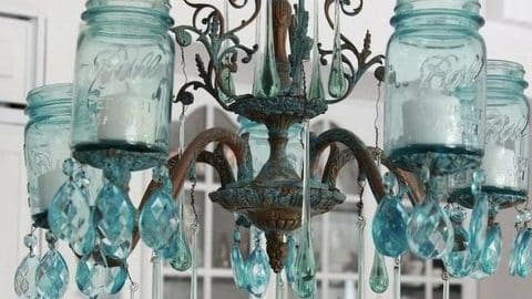 How to Make A Mason Jar Chandelier | DIY Joy Projects and Crafts Ideas