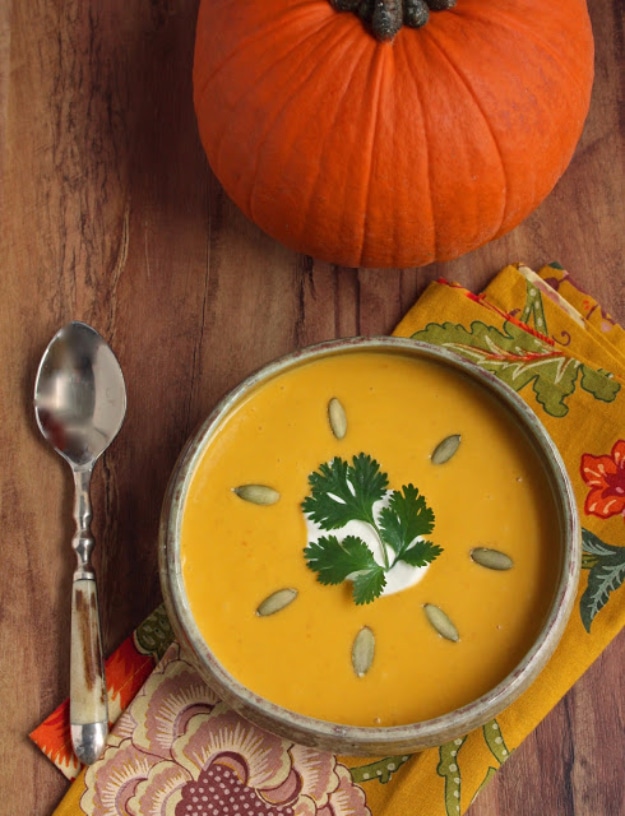35 Fall Recipes - Pumpkin Chipotle Soup - Best Quick And Easy Fall Recipe Ideas and Healthy Dishes You Can Make For Dinner, Soup, Appetizers, Crockpot and Slow Cooker Snacks and Drinks, Even Dessert 