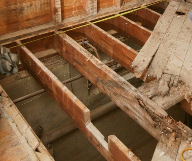 33 Home Repair Secrets From the Pros - Repair Butchered Floor Joist - Home Repair Ideas, Home Repairs On A Budget, Home Repair Tips, Living Room, Bedroom, Kitchen Repair, Home Improvement, Quick And Easy Home Tips http://diyjoy.com/diy-home-repair-secrets