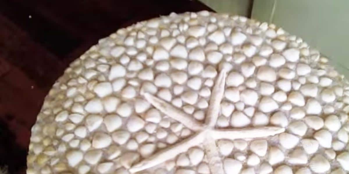 She Makes A Magnificent Mosaic Table With Seashells And It’s Stunning! (Watch!) | DIY Joy Projects and Crafts Ideas