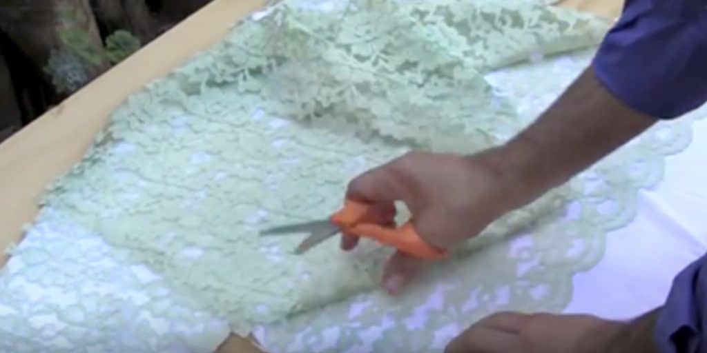 DIY Tshirt Ideas - How To Stencil A Shirt With Lace