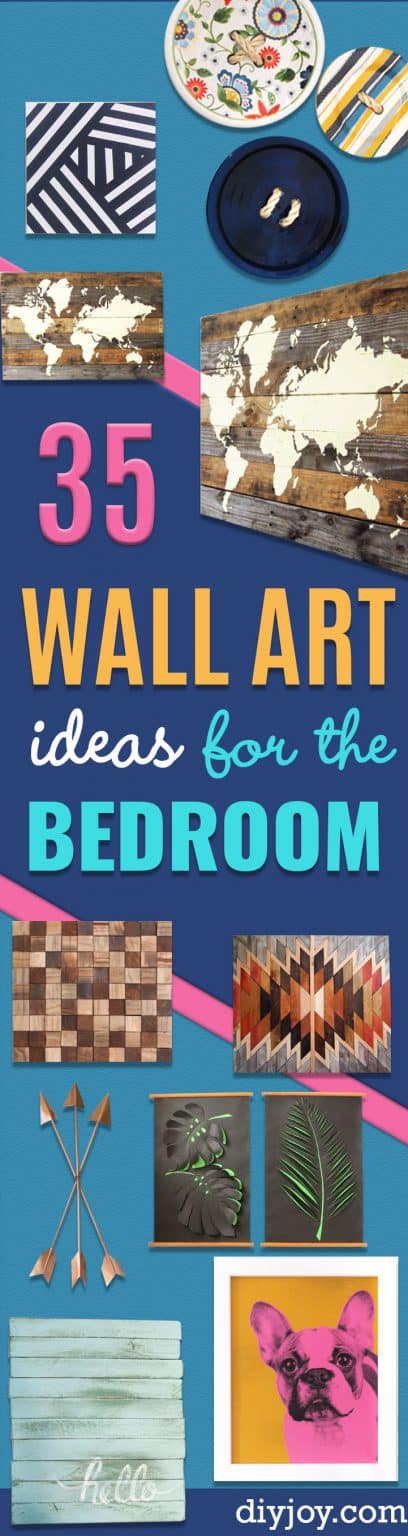 Wall Art Ideas For Bedroom Diy