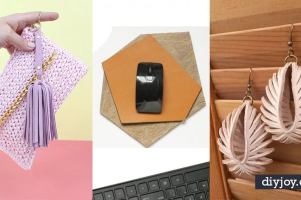 Creative Leather Crafts - Best DIY Projects Made With Leather - Easy Handmade Do It Yourself Gifts and Fashion - Cool Crafts and DYI Leather Projects With Step by Step Tutorials
