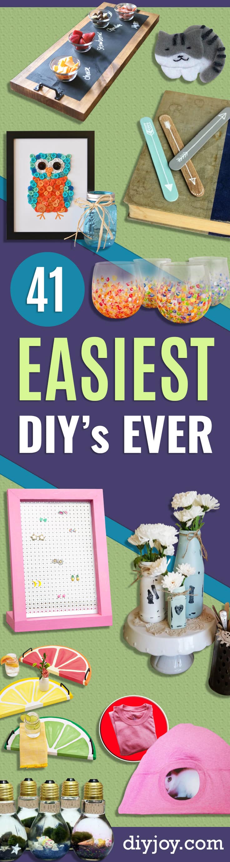 41 Easy DIY Projects and Craft Ideas