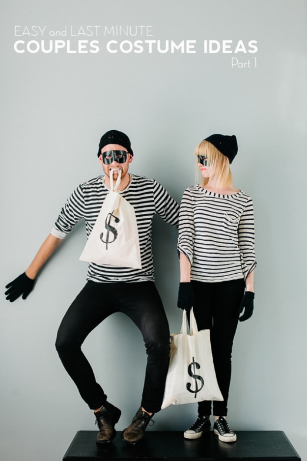 Best DIY Halloween Costume Ideas - Bandit Couple Costume - Do It Yourself Costumes for Women, Men, Teens, Adults and Couples. Fun, Easy, Clever, Cheap and Creative Costumes That Will Win The Contest 