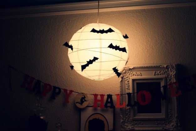 DIY Halloween Decorations - Bat Lantern - Best Easy, Cheap and Quick Halloween Decor Ideas and Crafts for Inside and Outside Your Home - Scary, Creepy Cute and Fun Outdoor Project Tutorials 