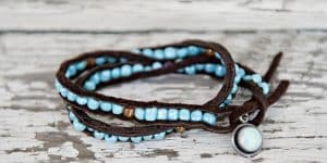 She Shows Us How To Make This Fabulous Beaded Leather Bracelet That’s So The Rage!