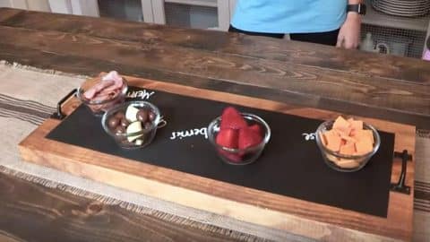 They Make A Serving Tray With An Extraordinary Added Bonus (Fun!) | DIY Joy Projects and Crafts Ideas