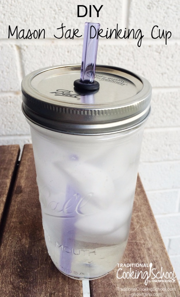 Mason Jar Crafts You Can Make In Under an Hour -DIY Mason Jar Drinking Cup - Quick Mason Jar DIY Projects that Make Cool Home Decor and Awesome DIY Gifts - Best Creative Ideas for Mason Jars with Step By Step Tutorials and Instructions - For Teens, For Home, For Gifts, For Kids, For Summer, For Fall #masonjarcrafts #easycrafts 
