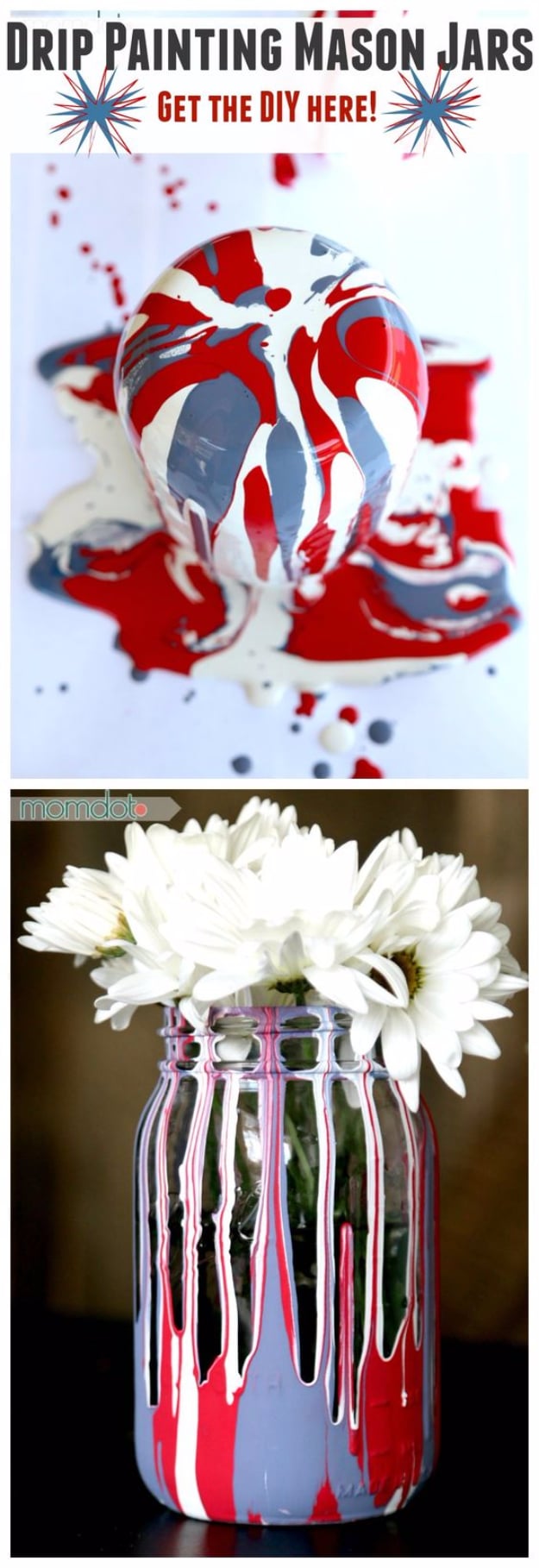 Mason Jar Crafts You Can Make In Under an Hour - Drip Painting Mason Jars DIY -Quick Mason Jar DIY Projects that Make Cool Home Decor and Awesome DIY Gifts - Best Creative Ideas for Mason Jars with Step By Step Tutorials and Instructions - For Teens, For Home, For Gifts, For Kids, For Summer, For Fall #masonjarcrafts #easycrafts 