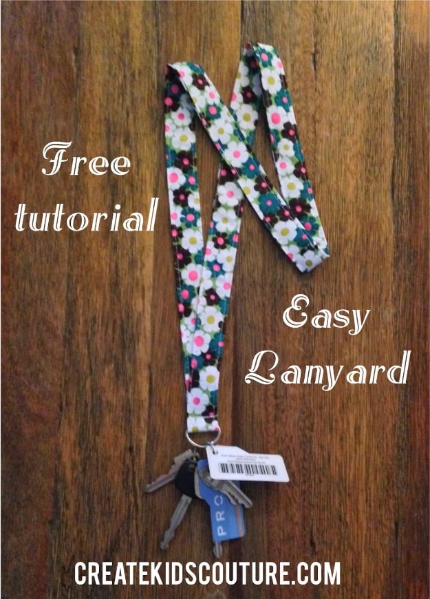 Quick DIY Gifts You Can Sew - Easy Fabric Lanyard - Best Sewing Projects for Gift Giving and Simple Handmade Presents - Free Sewing Patterns Easy #sewing #diygifts 