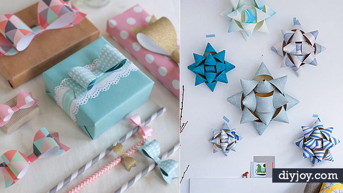 GIFT WRAPPING, CHRISTMAS GIFT BOX WRAPPING with CHRTISTMAS TREE ORIGAMI  DECORATION