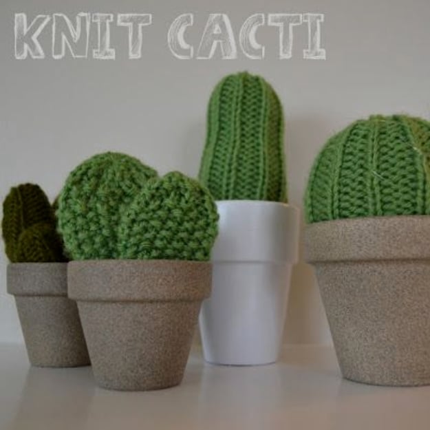 32 Easy Knitted Gifts - Knit Cactus - Last Minute Knitted Gifts, Best Knitted Gifts For Anyone, Easy Knitted Gifts To Make, Knitted Gifts For Friends, Easy Knitting Patterns For Beginners, Quick Knitting Ideas #knitting #gifts #diygifts