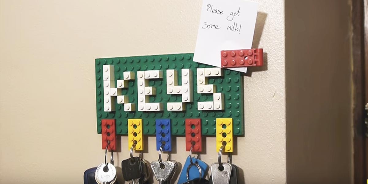 Watch How He Makes This Brilliant Lego Key Holder That’s Quite Unique! | DIY Joy Projects and Crafts Ideas