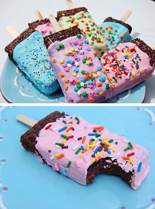 41 Best Homemade Birthday Cake Recipes - Popsicle Brownies - Birthday Cake Recipes From Scratch, Delicious Birthday Cake Recipes To Make, Quick And Easy Birthday Cake Recipes, Awesome Birthday Cake Ideas 