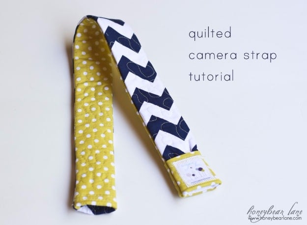 Quick DIY Gifts You Can Sew - Quilted Camera Strap - Best Sewing Projects for Gift Giving and Simple Handmade Presents - Free Sewing Patterns Easy #sewing #diygifts 