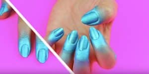 Spray Paint Your Nails To Get One of the Strangest but Coolest Easy Manicure Ideas Ever!