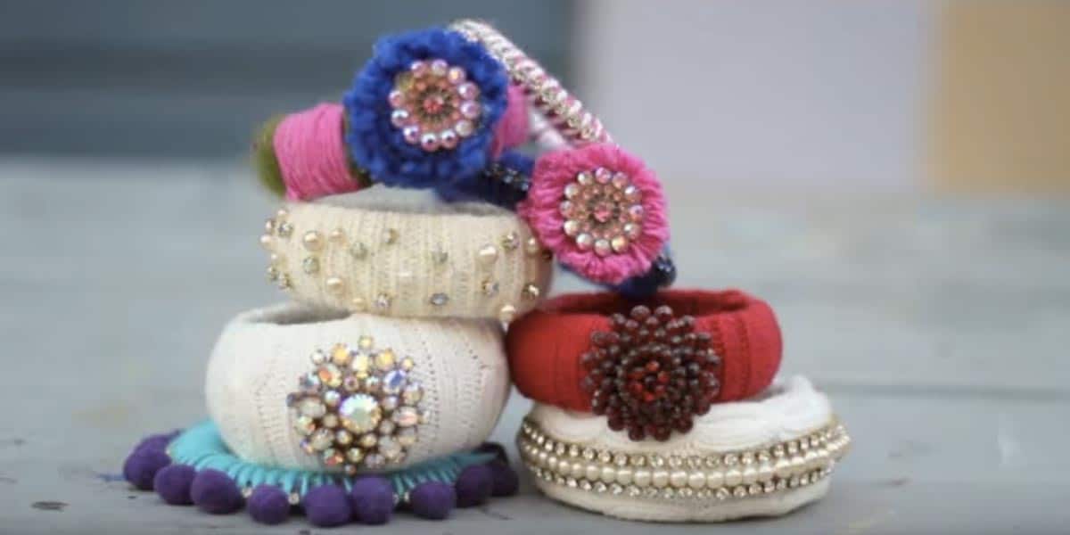 She Buys Sweaters From The Thrift Store And Makes These Fabulous Bracelets! | DIY Joy Projects and Crafts Ideas