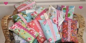 Sewing Tutorial:  Fabric Tissue Holders