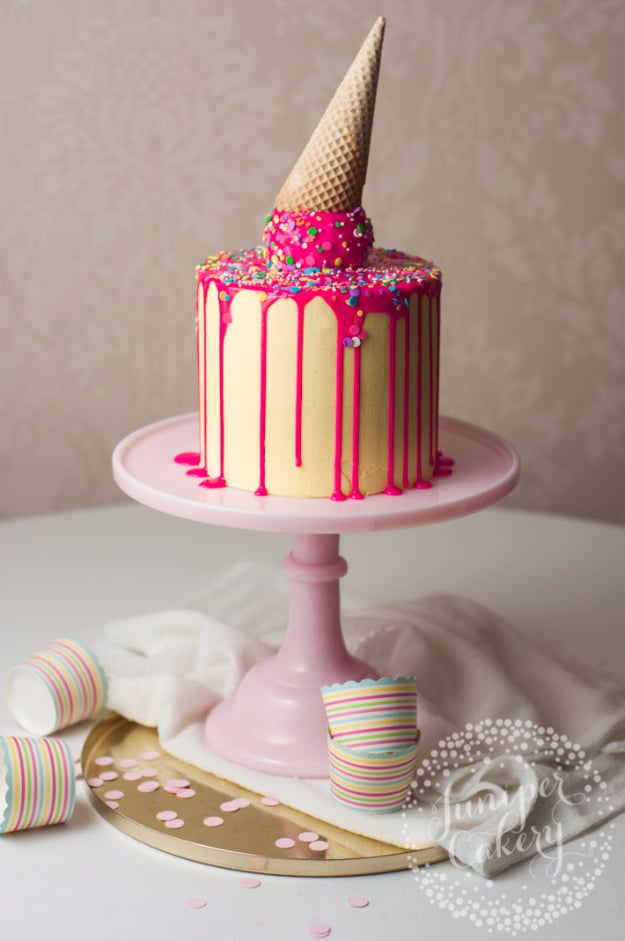 41 Best Homemade Birthday Cake Recipes - Trendy Drip Cake - Birthday Cake Recipes From Scratch, Delicious Birthday Cake Recipes To Make, Quick And Easy Birthday Cake Recipes, Awesome Birthday Cake Ideas 