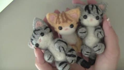 Needle Felt These Wool Kitties: Step by Step Tutorial | DIY Joy Projects and Crafts Ideas
