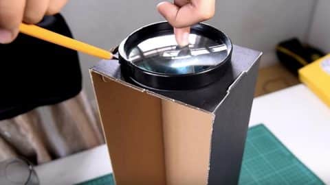 Watch How She Builds a Smart Phone Projector With a Shoebox (Clever!) | DIY Joy Projects and Crafts Ideas