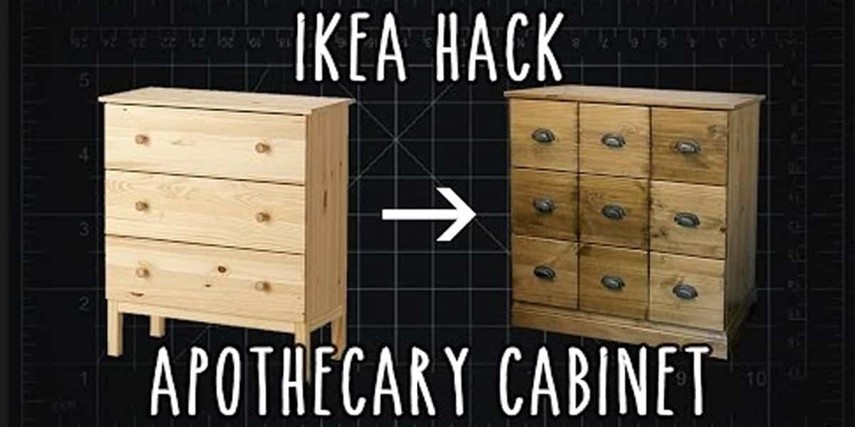 Best IKEA Hacks and DIY Hack Ideas for Furniture Projects and Home Decor from IKEA - Apothecary Cabinet- Creative IKEA Hack Tutorials for DIY Platform Bed, Desk, Vanity, Dresser, Coffee Table, Storage and Kitchen, Bedroom and Bathroom Decor #ikeahacks #diy