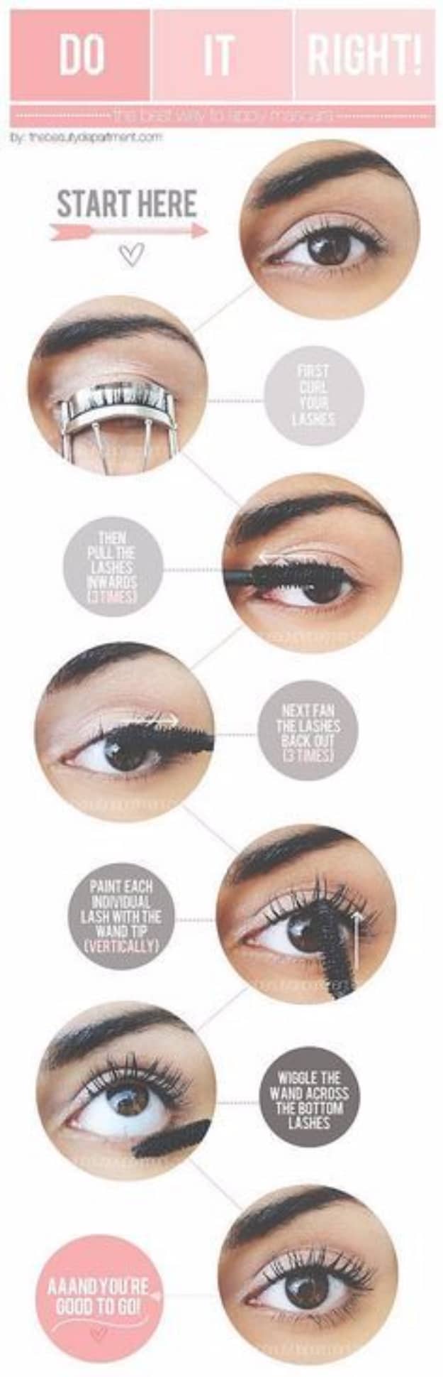 DIY Beauty Hacks - Apply Mascara Perfectly - Cool Tips for Makeup, Hair and Nails - Step by Step Tutorials for Fixing Broken Makeup, Eye Shadow, Mascara, Foundation - Quick Beauty Ideas for Best Looks in A Hurry #beautyhacks #makeup