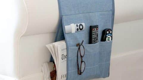She Got Tired Of Looking for Her Remote And Glasses–She Made This Wonderful Caddy! | DIY Joy Projects and Crafts Ideas