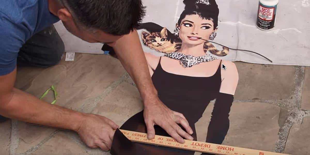 Watch The Amazing Thing He Does With A Famous Picture Of Our Beloved Audrey Hepburn! | DIY Joy Projects and Crafts Ideas