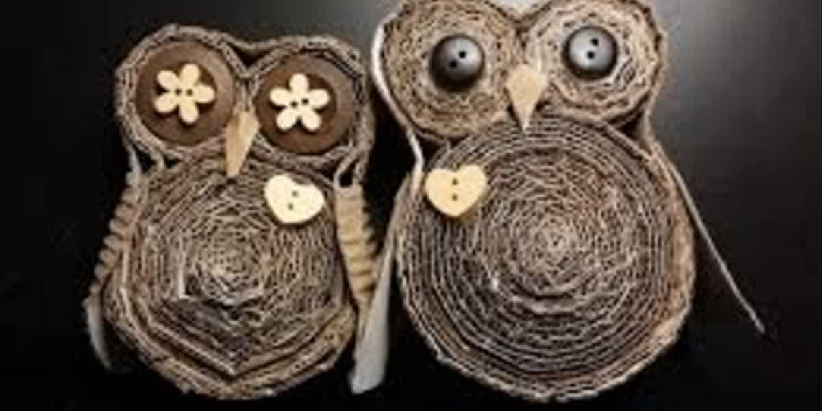 She Makes The Cutest Owls Out Of Cardboard Of All Things (Fascinating!) | DIY Joy Projects and Crafts Ideas