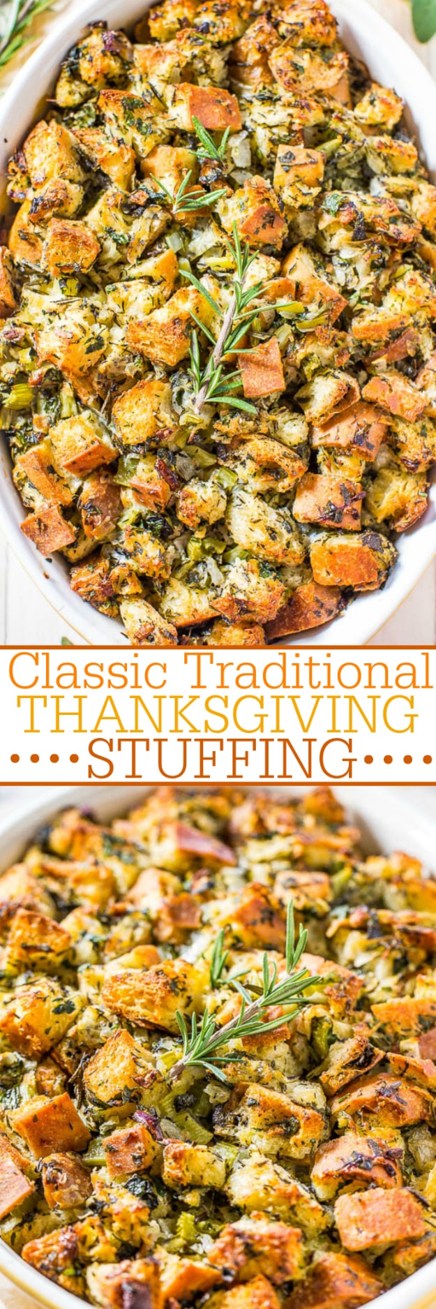 Best Thanksgiving Dinner Recipes - Classic Traditional Thanksgiving Stuffing - Easy DIY Desserts, Sides, Sauces, Main Courses, Vegetables, Pie and Side Dishes. Simple Gravy, Cranberries, Turkey and Pies With Step by Step Tutorials