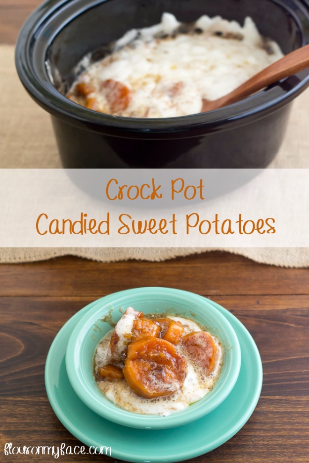 Best Thanksgiving Dinner Recipes - Crockpot Candied Sweet Potatoes - Easy DIY Desserts, Sides, Sauces, Main Courses, Vegetables, Pie and Side Dishes. Simple Gravy, Cranberries, Turkey and Pies With Step by Step Tutorials