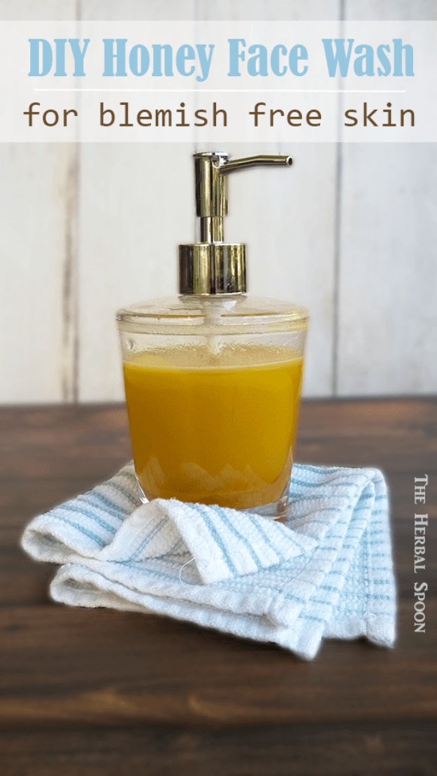 DIY Beauty Hacks - DIY Honey Face Wash For Blemish Free Skin - Cool Tips for Makeup, Hair and Nails - Step by Step Tutorials for Fixing Broken Makeup, Eye Shadow, Mascara, Foundation - Quick Beauty Ideas for Best Looks in A Hurry #beautyhacks #makeup