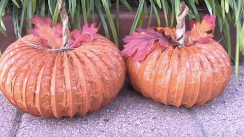 Learn How to Turn Dryer Vents Into Pumpkin Decor for Fall | DIY Joy Projects and Crafts Ideas
