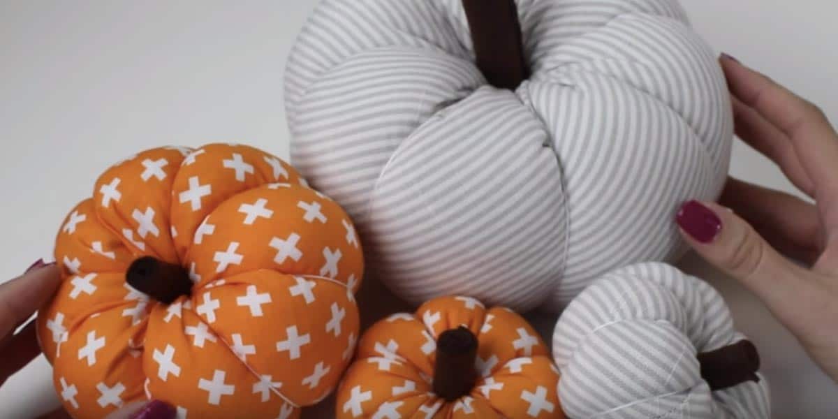 She Makes These Darling Fabric Pumpkins To Use Every Holiday Season! | DIY Joy Projects and Crafts Ideas