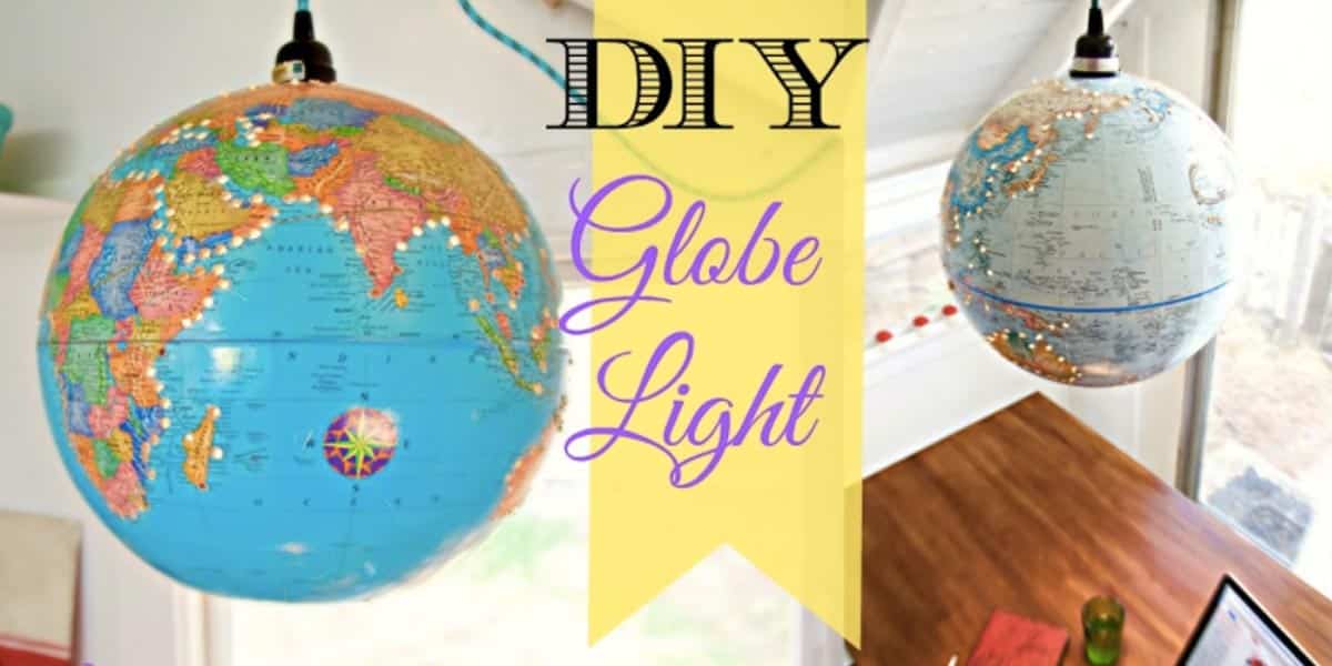 Watch How She Makes This Incredible Globe Lampshade Lantern! | DIY Joy Projects and Crafts Ideas