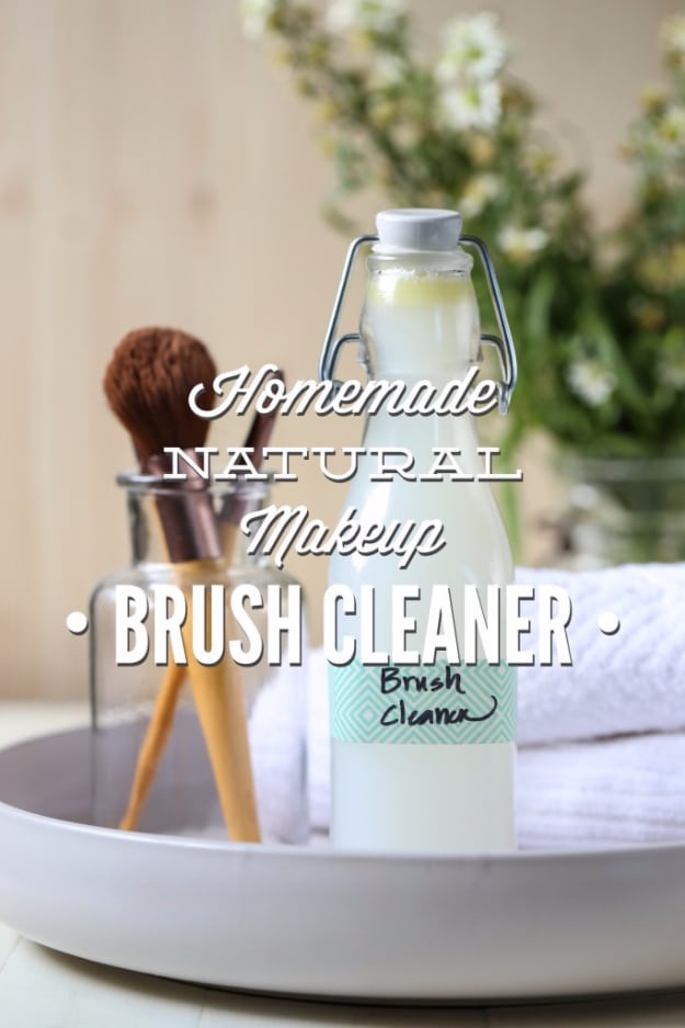 DIY Beauty Hacks - Homemade Natural Make Up Brush Cleaner - Cool Tips for Makeup, Hair and Nails - Step by Step Tutorials for Fixing Broken Makeup, Eye Shadow, Mascara, Foundation - Quick Beauty Ideas for Best Looks in A Hurry #beautyhacks #makeup