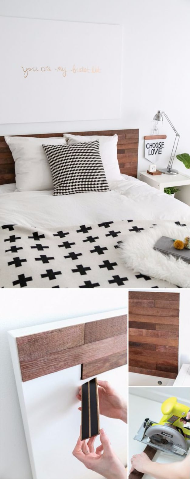 Best IKEA Hacks and DIY Hack Ideas for Furniture Projects and Home Decor from IKEA - IKEA Hack Stikwood Headboard - Creative IKEA Hack Tutorials for DIY Platform Bed, Desk, Vanity, Dresser, Coffee Table, Storage and Kitchen, Bedroom and Bathroom Decor #ikeahacks #diy