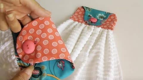 Sewing Tutorial: Kitchen Towels With Button Loop Hook