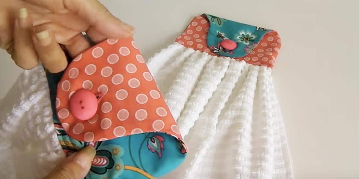 Stick This: Add a Hanging Loop to a Kitchen Towel