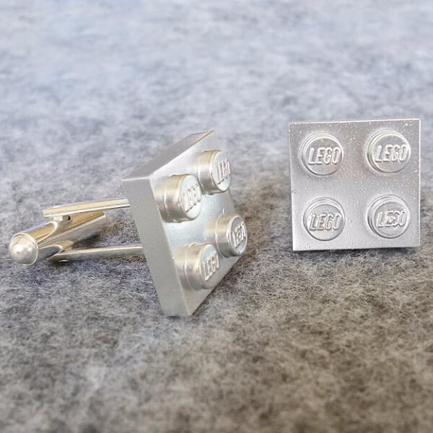 DIY Gifts for Dad - Lego Cuff Links - Best Craft Projects and Gift Ideas You Can Make for Your Father - Last Minute Presents for Birthday and Christmas - Creative Photo Projects, Gift Card Holders, Gift Baskets and Thoughtful Things to Give Fathers and Dads #diygifts #dad #dadgifts #fathersday